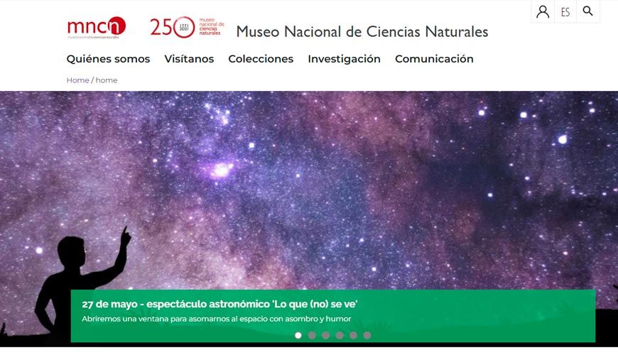 web museo de ciencias naturales